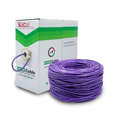 China KICO Network Ethernet Cable CAT6 UTP 305m Lan Cable Indoor Cat6 Internet Cable Factory Manufacturers Purple Color zu verkaufen