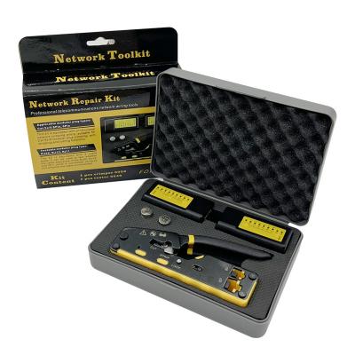 중국 Cat7 RJ45 Cable Tester tool set Network Wiring Tools Repair Kit Network Toolkit Cat7 tool 판매용