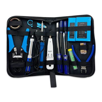 China Kico 15 stuks netwerkkabel tester tool kit RJ45 netwerk lan kabel tool kit bag Te koop