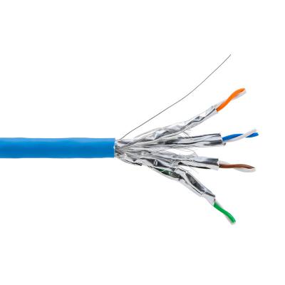 中国 500MHz S/FTP CAT6ネットワーク ケーブル4P + Fのツイスト ペアLDPEの外のジャケット 販売のため