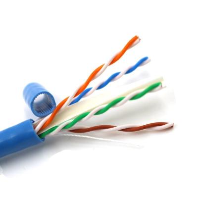 China Cabo ethernet da isolação Cat6 Utp do HDPE, cabo exterior Cat6 23awg de Utp à venda