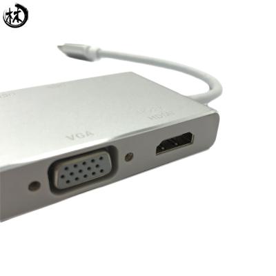 China Type c to vga , hdtv ,  usb 3.0 for mobile phone, computer and TV Multi-purpose converter for sale