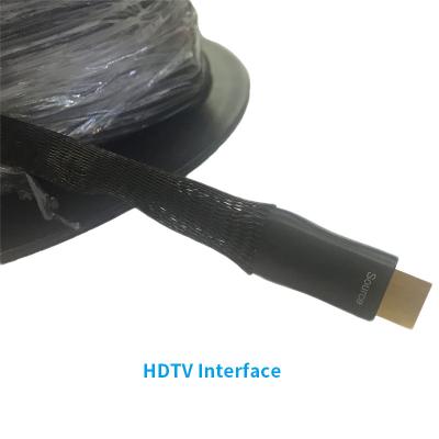 China Fiber optical HDMI cable flat cable with chip 1.4V 1080P 4k*2k 18.0Gbs 60M/70M/80M/90M/100M   hdtv cable en venta