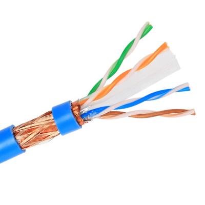 China E- Bright Shielded SFTP Indoor CAT6 Lan Cable STP Pure Copper For Cabling System for sale