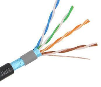 中国 500MHz S/FTP CAT6ネットワーク ケーブル4P + Fのツイスト ペアLDPEの外のジャケット 販売のため