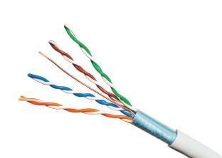 China 250MHz Bare Copper UTP Ethernet Cable , UTP Cable Cat 6 305M Roll 23AWG for sale