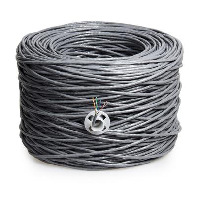 中国 灰色23Awg CAT6ネットワークは305Mロール1000ftをケーブルで通信する 販売のため