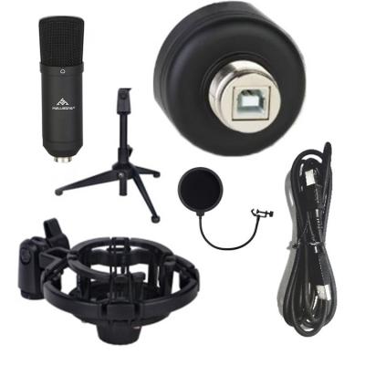 China Professional Recording USB Microphone Equipments USB Condenser Tripod Stand Studio Microphone for sale