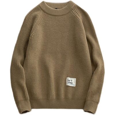 China 2022 New Anti-wrinkle round neck sweater autumn and winter casual loose trend warm men's sweater for sale