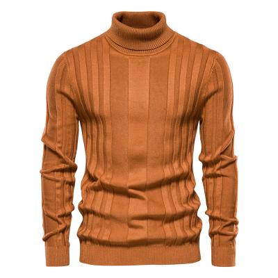 China Anti-wrinkle 2022 autumn new high collar shirt collar casual knitted warm men's sweater big for sale