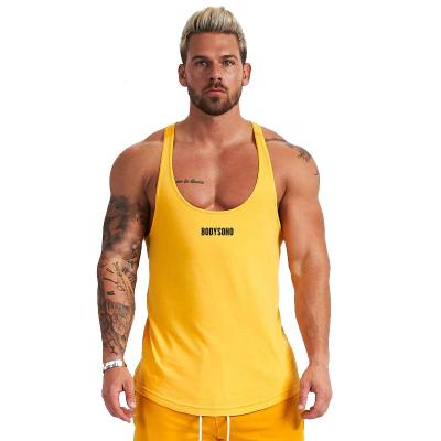 China Anti-pilling new bodybuilding sports vest I-shaped vest basing shirt men's vest wholesale for sale