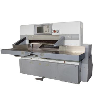 China Heavy Duty Used Electrical Programmed Paper Cutting Machine for Machinery Repair Shops for sale