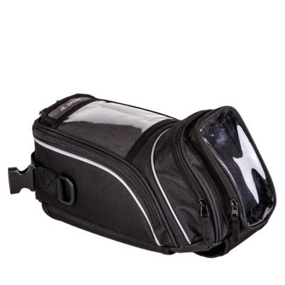 China Polyester Customized Black Magnetic Small Tank Bag Motorcycle Bag for sale