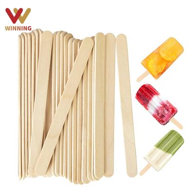 China Eco-Friendly Wholesale Custom New Style Birch Disposable Ice Cream Viable Gain Disposable Wooden Sticks For Sale for sale