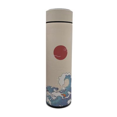 China PORTABLE Smart Bottle 500ml Custom Double Wall Vacuum Stainless Steel Thermal Water Bottle With Temperature Display for sale