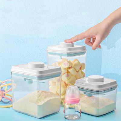 China Viable Stackable Airtight Plastic Food Storage Box Plastic Refrigerator Kitchen Storage Container Set for sale