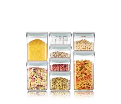 China Airtight Freshness Preservation Food Storage Containers ANKOU BPA Free Plastic Cereal Containers For Kitchen Pantry Organization And Storage for sale