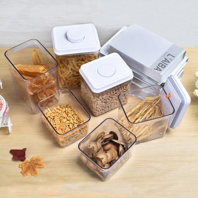 China Ankou 6 Pieces Sustainable Cereal Flour Containers Airtight Keeper Set Dry Food Container Food Storage Containers for sale