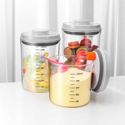 China New Arrival Freshness Preservation Pop Stackable Round Kitchen Canisters Glass Food Storage Containers Sets for sale