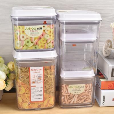 China China OEM Supplier Kitchen Freshness Preservation And Tight Sealing Dry Food 5 Pieces Set Airtight Plastic Food Storage Containers For Cereal for sale