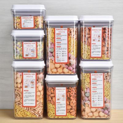 China Freshness Preservation Different Volume BPA Free Airtight Food Storage Container , Cereal Dry Air Tight Food Storages for sale