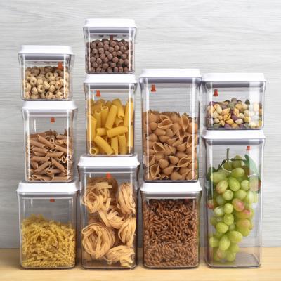 China Plastic Freshness Preservation 10pcs Square Food Storage Lunch Box And Meal Prep Containers With Locking Lid for sale