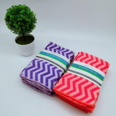 China Child Safe Towels For Kitchen Sale Blue Stripe High Quality Kitchen Towel 8 Layer Dish Towel for sale