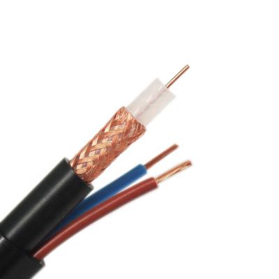 China Rg59 cctv cable factory OEM RG59 cctv cable with standard power supply shield 200m coaxial rg59 cable for cctv camera for sale