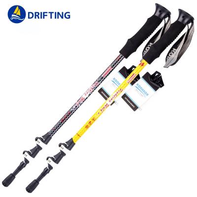 China Outdoor Accessories Wholesale Hiking Trekking / Alpenstock Collapsible Shockproof Walking Poles For Seniors for sale