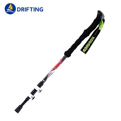 China 2021 Factory New Lightweight Trekking Poles Portable Ultralight Stretchable Tactical Stick Walk Universal Alpenstock for sale