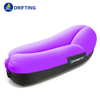 China Light Weight/Banana Sleeping Bag Portable Inflatable Outdoor Air Filled Camping Lounger Sofa Camping Sofa /Softable Banana Beach Sun Lounger Blow Up for sale