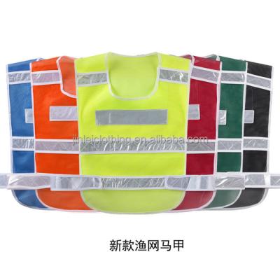 China Water Proof Customized Neon Green Feasibility Custom 2 Pockets Safety Vest With Reflective Markings for sale