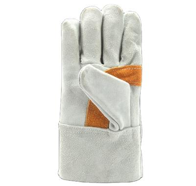 China Hot-selling Durable CE Protective Safety Standard Premium Leather Electric Welding Glov Hand Heat Resistant Wear for sale