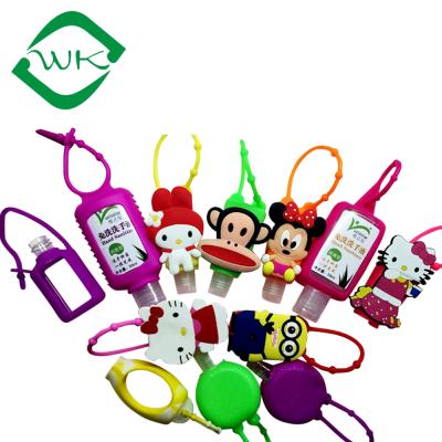 China Portable Customized Mini 1oz Pouch Bag Holder Hand Sanitizer Rubber Holder for sale