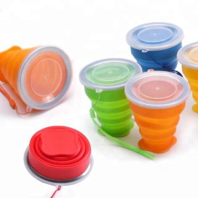 China Viable Wholesale Factory Price Silicone Folding Cup Portable And Eco Friendly Folding Cup for sale