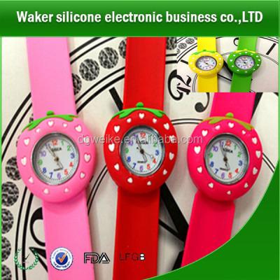 China Alarm Fruit Silicone Slap Watch, Colorful Silicone Slap Watches for sale