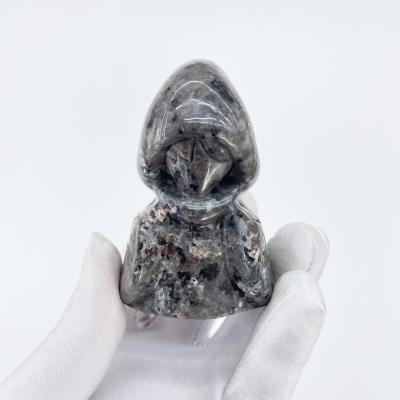 China China Wholesale High Quality Natural Hand Carved Meditation Crystal Healing Fengshui Wizard Stone Flame Elf Decoration Gifts for sale