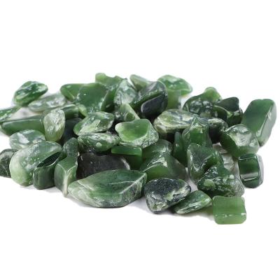 China China Wholesale High Quality Natural Green Jasper Energy Crystal Polishing Crystal Gravel for sale