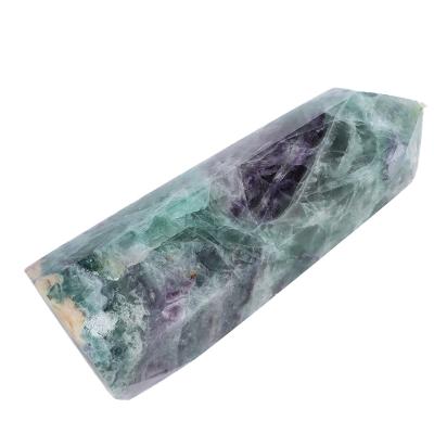 China China wholesale colorful fluorite natural crystal polishing stone tower for decor for sale