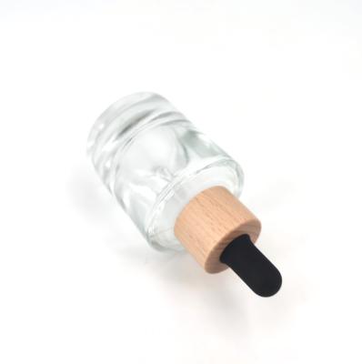 China Non Spill 18/400 Plastic Glass Lid Screw Pipette Teat Dropper Bottle Bamboo for sale