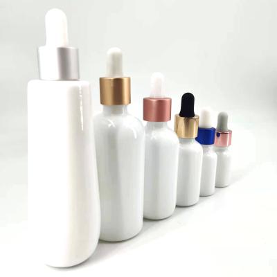 China Non Spill 18/410 5ml 10ml 15ml 20ml 30ml 50ml 100ml Amber Frosted Glass Essential Oil Bottle With Gold Cap for sale