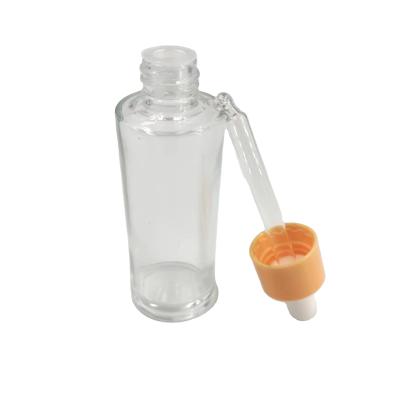 China 18/400 Non Refillable Plastic Pipette Gold Dropper Collar Cap Dropper for sale