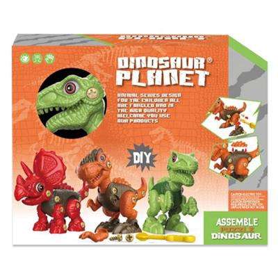 China DIY Assembly Factory Price New Design DIY Take Apart Toy Dinosaur Kit Educational Assembly Dinosaur Toys Gift For Kids Boys for sale