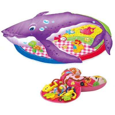 China Hot Selling Toy Hot Selling Baby Activity Play Gym Mat Ocean Baby Floor Educational Early Learning Soft Blanket Jigsaw Toy With Pillow For Toddler for sale