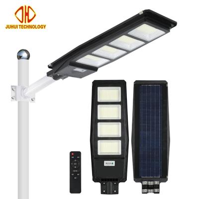 China ABS Ip65 Outdoor High Power ROAD Waterproof 100w 200w 300w All In One LED Street Light With Solar Panel for sale