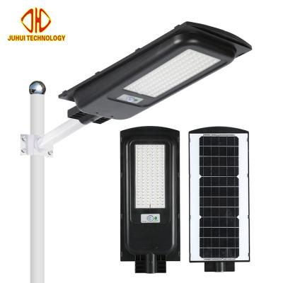 China Easy Installation High Brightness Outdoor Motion Sensor All In One 40w 80w Integrated Solar LED Street Light for sale