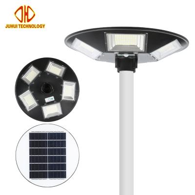 China ABS Easy Installation Smart Outdoor Park Street Light All In One Round Solar UFO 200w 300w LED Garden Light for sale