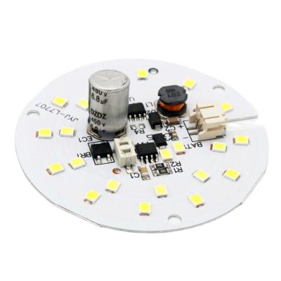 China New Design Ac85-265v Emergency Led Light Bulb PC Driver Rechargeable Round DOB JH-DOB 9W for sale