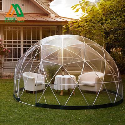 China Transparent Geodesic Garden Igloo Dome Glamping Clear Dome Tent for sale