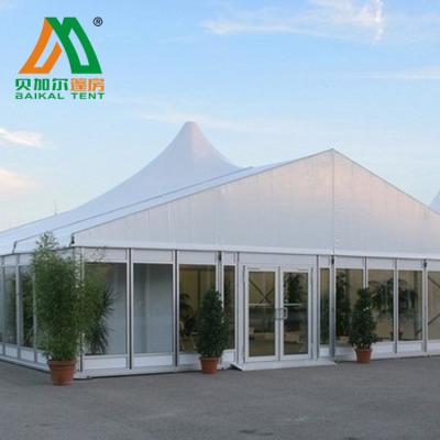 China New Design High-peak Mixed Tent For Event Party Wedding For 500 Seaters BKL-M112 for sale